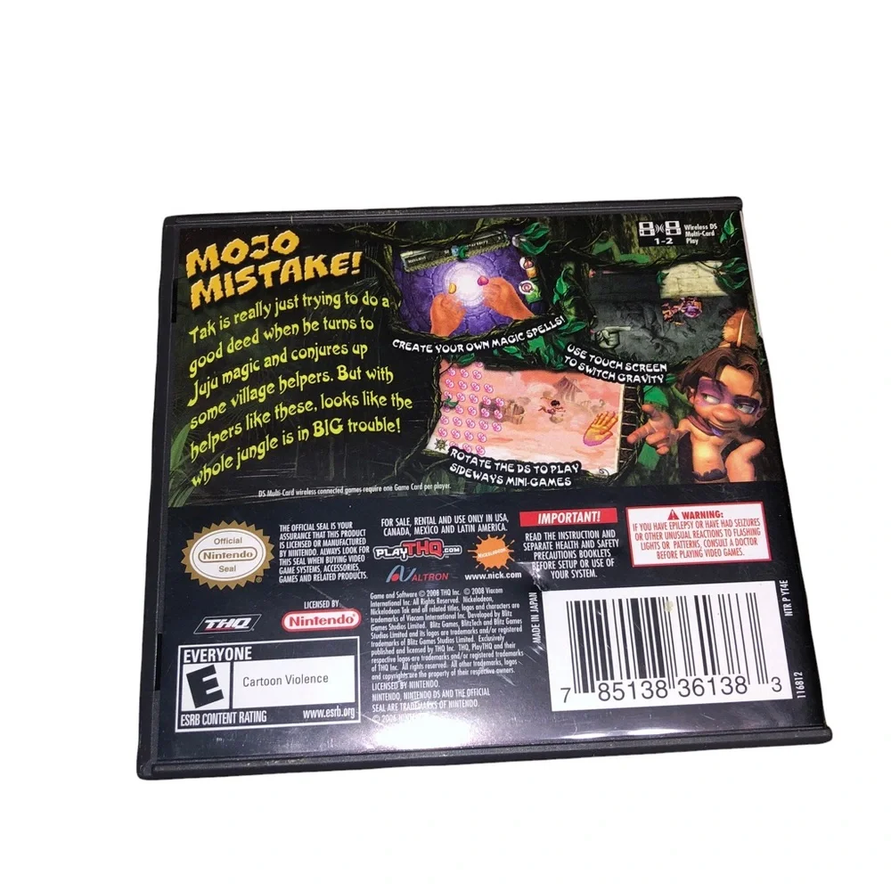 Nintendo DS Nickelodeon Tak Mojo Mistake DS Game